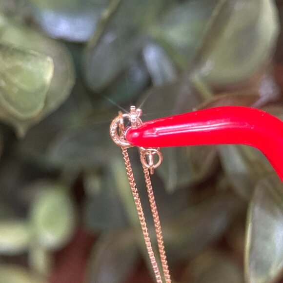 14k Gold Rubies/Diamond Cross Necklace - Picture 8 of 12